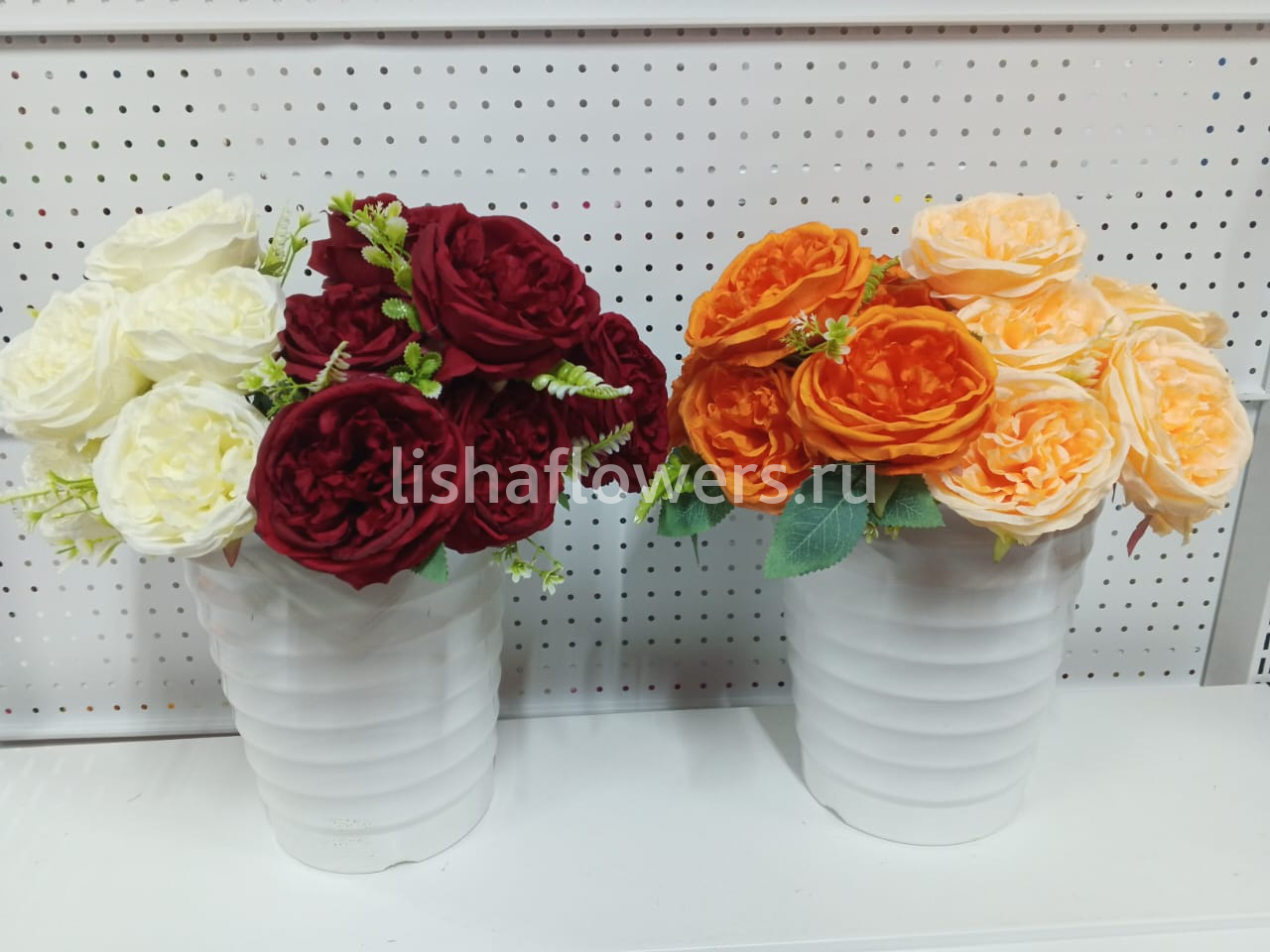 Букет пионов 7в 7г 43см.Арт.3201